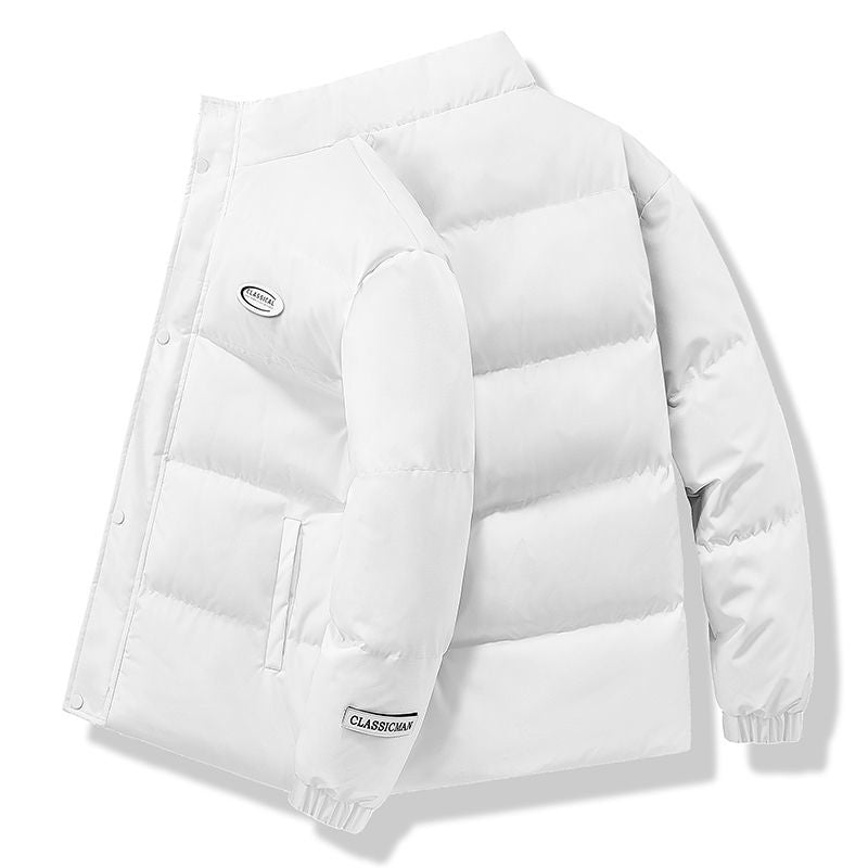 Unisex Stand Collar Padded Winter Jacket