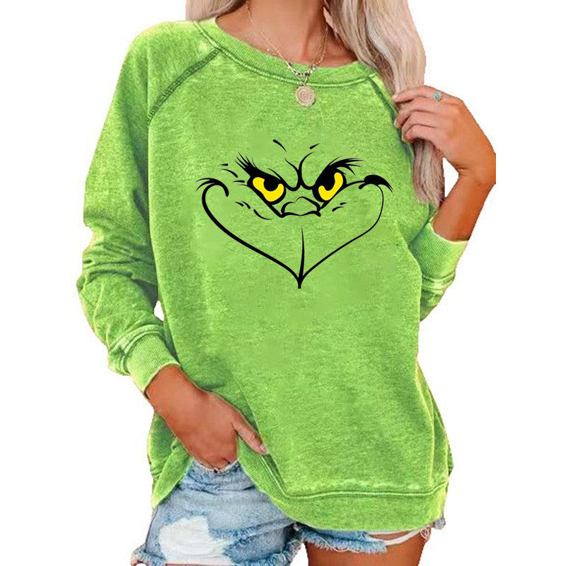 Women's Festive Grinch Christmas Sweatshirt