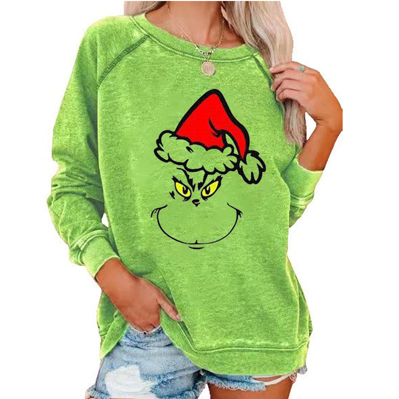 Women's Festive Grinch Christmas Sweatshirt