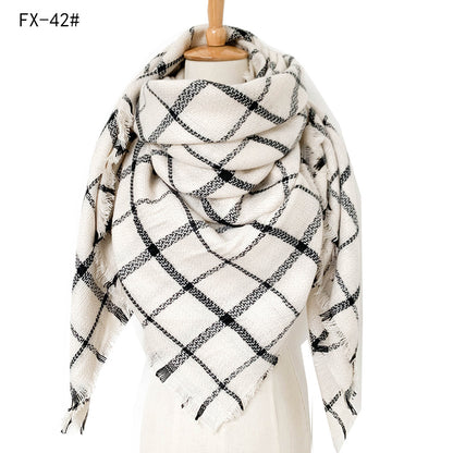 Plaid Pashmina Scarf Winter Scarf For Women