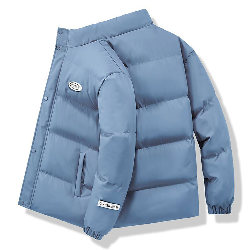 Unisex Stand Collar Padded Winter Jacket