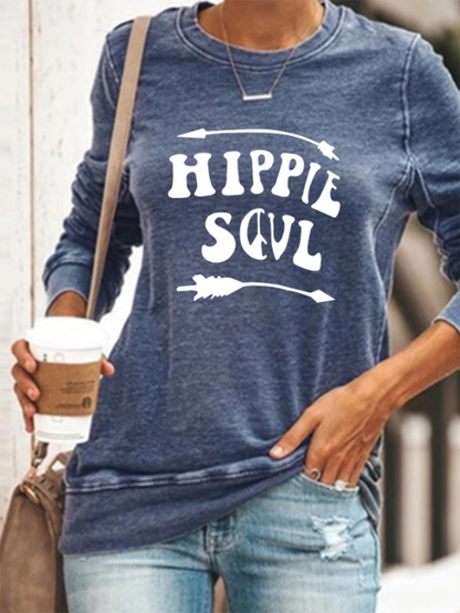 Women's Shirt Hippie Soul Casual Sweatshirt