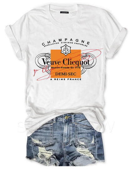 Veuve Clicquot Champagne Tee For Women